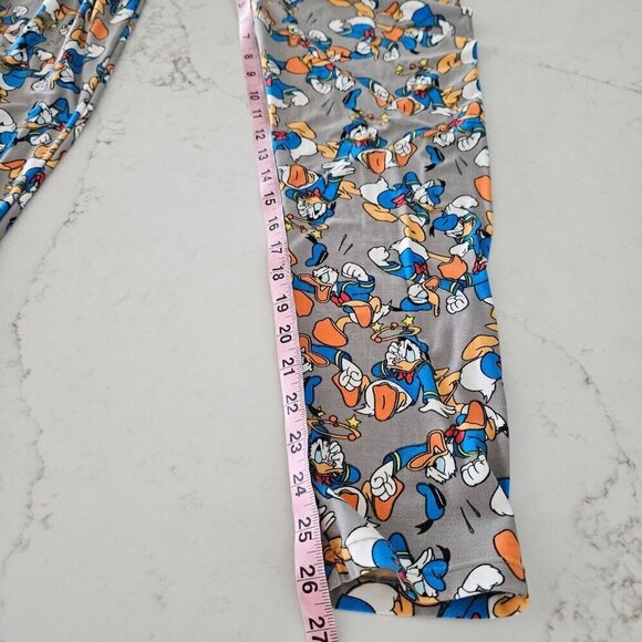 LuLaRoe Disney Donald Duck Leggings OS Tall & Curvy Stretch Comfy Fun Print - Picture 8 of 8